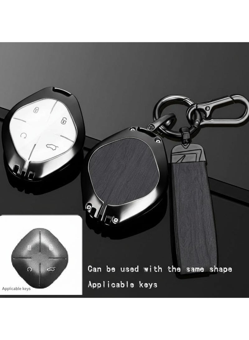 Oasisgalore Key Fob Protector Case for Dashing (L6/L9/X70/X90/X95 PLUS) – Durable Alloy Cover (Grain Gray) - Image 2